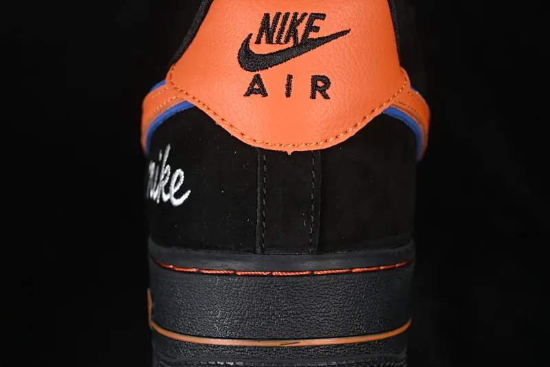 All categories Nk Air Force 1 Air Force series Nk Air Force 1 Low Air Force low-top Nike Air Force 1'07 Low black suede orange hook Air Force 1 low-top casual sneakers FV3694-109